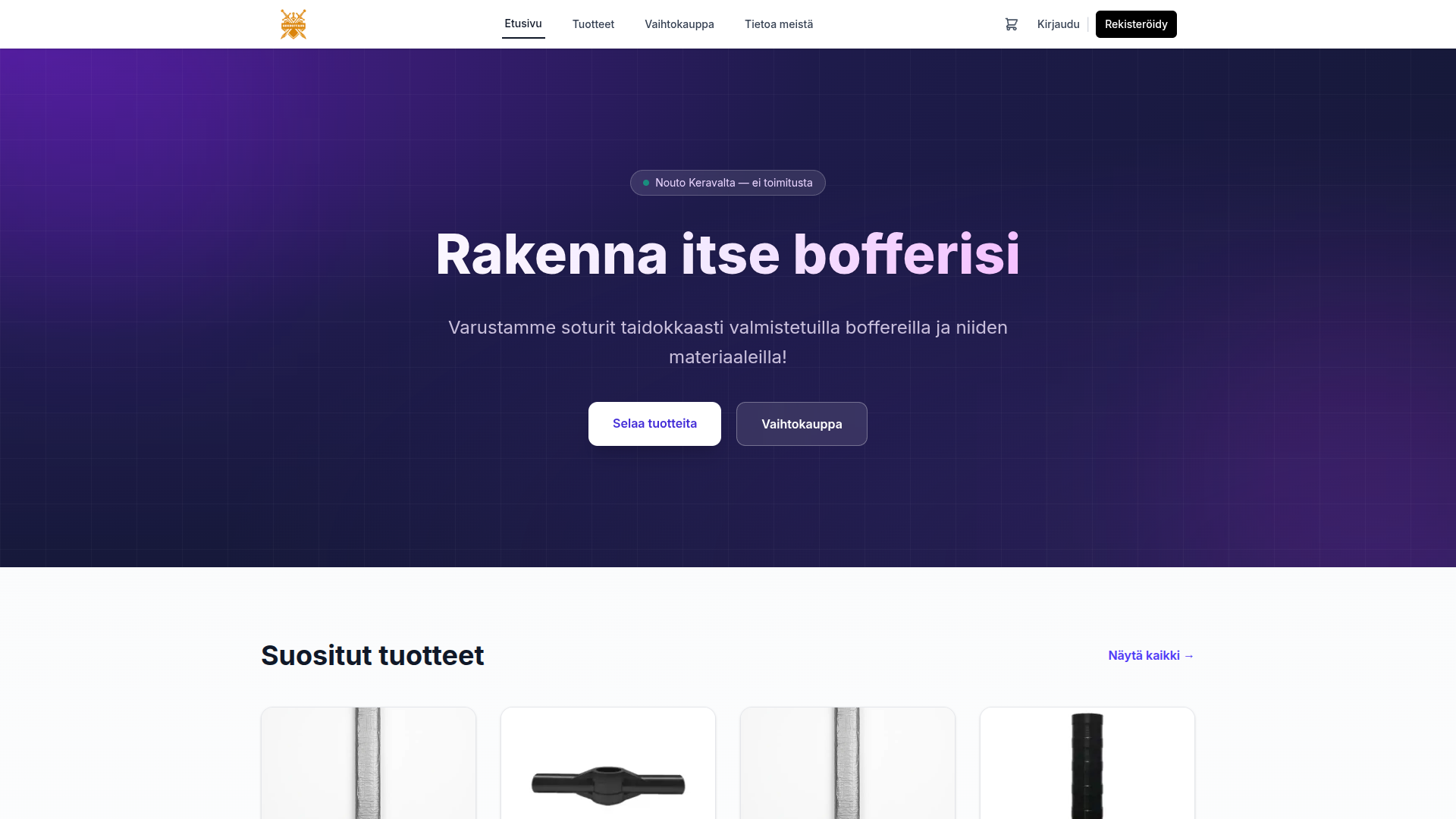 Shoboffaus Verkkosivut + Verkkokauppa